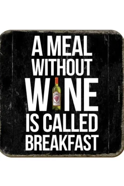 Grind A Meal Without Wine Coaster