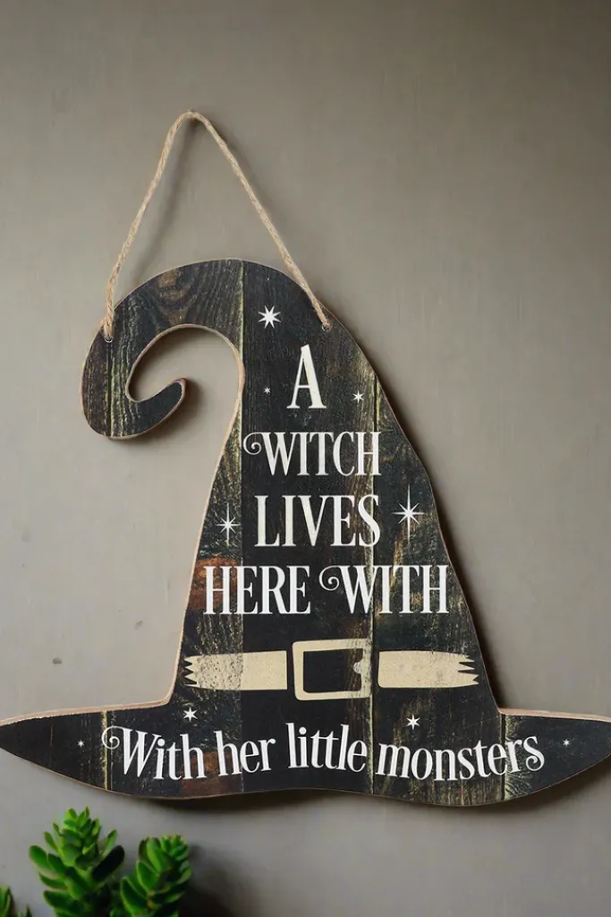 Something Different A Witch Lives Here Sign