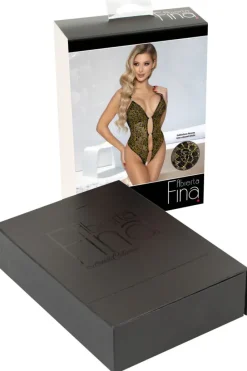 Abierta Fina Black Lace Body