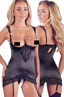 Abierta Fina Decorative Rhinestone Basque