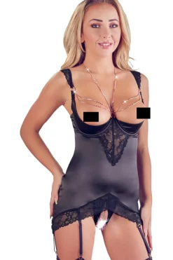 Abierta Fina Decorative Rhinestone Basque
