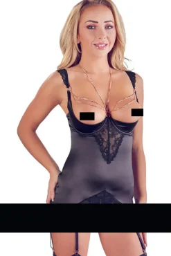 Abierta Fina Decorative Rhinestone Basque