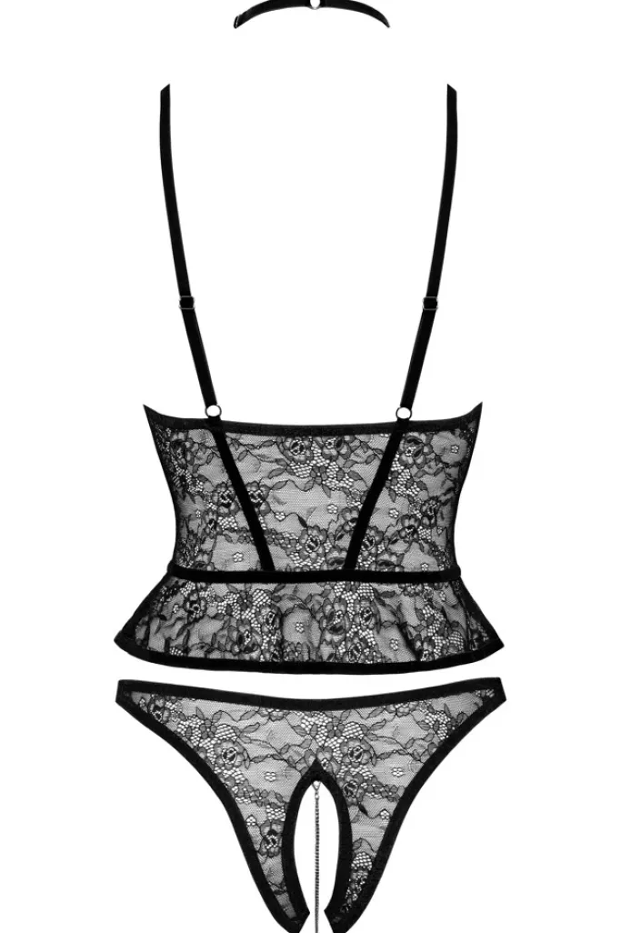 Abierta Fina Longline Bra Set