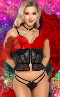 Abierta Fina Longline Bra Set