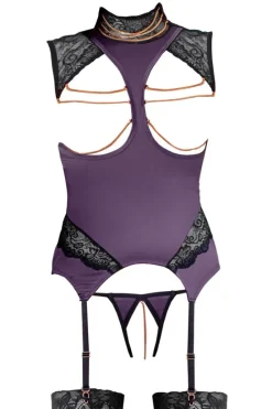 Abierta Fina Purple Basque and String