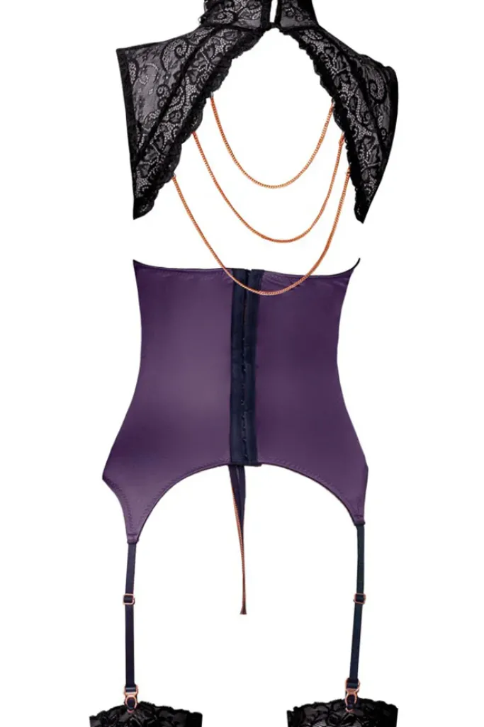 Abierta Fina Purple Basque and String