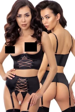 Abierta Fina Shelf Lingerie Set