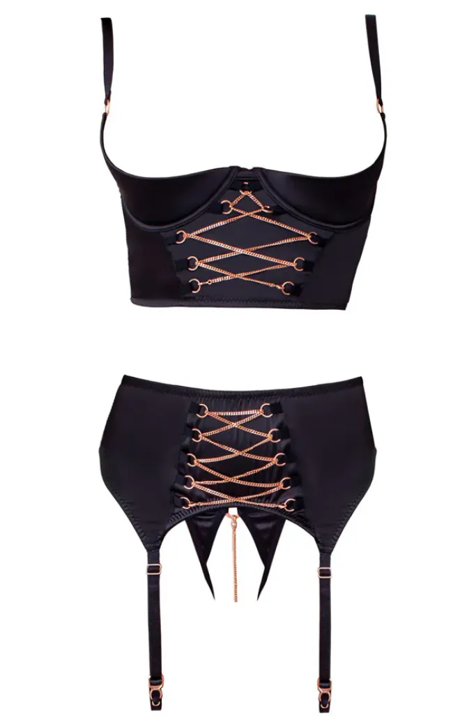 Abierta Fina Shelf Lingerie Set