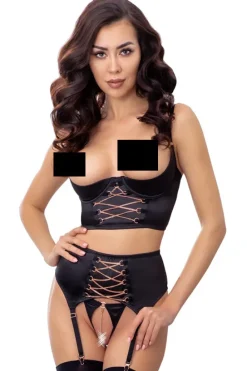 Abierta Fina Shelf Lingerie Set