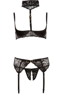 Abierta Fina Shelf Lingerie Set