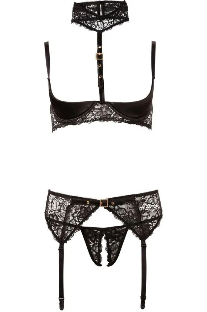 Abierta Fina Shelf Lingerie Set