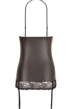 Abierta Fina Wetlook Lingerie Dress
