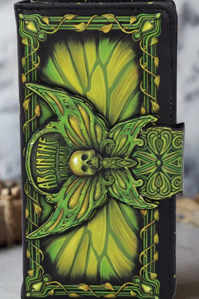 Nemesis Now Absinthe La Fee Verte Embossed Purse