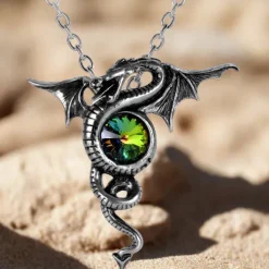 Alchemy Gothic Alchemy Anguis Aeternus Pendant  P346