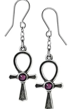 Alchemy Gothic Alchemy Ankh of Osiris Earrings E372