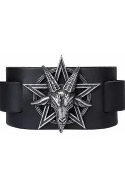 Alchemy Gothic Alchemy Baphomet Leather Wriststrap