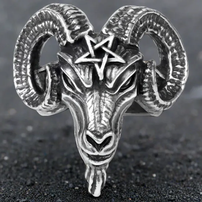 Alchemy Gothic Alchemy Baphomet Ring