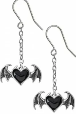 Alchemy Gothic Alchemy Bat Blacksoul Earrings