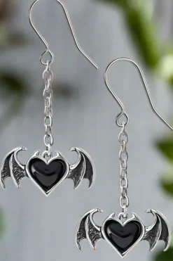 Alchemy Gothic Alchemy Bat Blacksoul Earrings