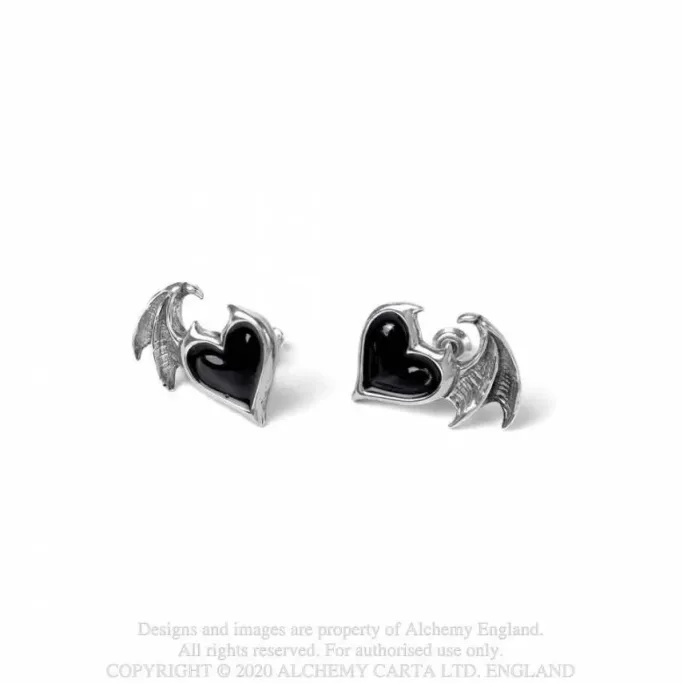 Alchemy Gothic Alchemy Bat Blacksoul Studs
