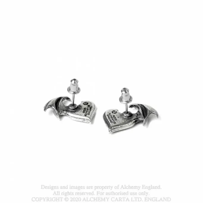 Alchemy Gothic Alchemy Bat Blacksoul Studs