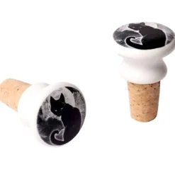 Alchemy Gothic Alchemy Black Cat Bottle Stopper