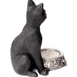 Alchemy Gothic Alchemy Black Cat T-Light Holder