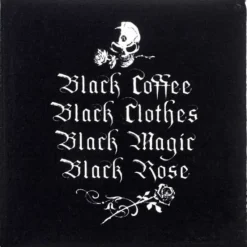 Alchemy Gothic Alchemy Black Coffee Black Clothes Coaster