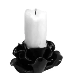Alchemy Gothic Alchemy Black Rose Candle Holder/Pot