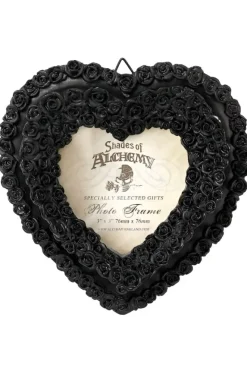 Alchemy Gothic Alchemy Black Rose Heart Photo Frame