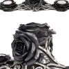 Alchemy Gothic Alchemy Black Rose Triple T-Light Holder