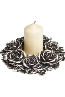 Alchemy Gothic Alchemy Black Rose Wreath Wall Plaque V65