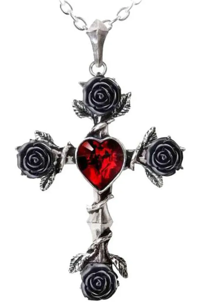 Alchemy Gothic Alchemy Black Rosifix Black Roses Pendant