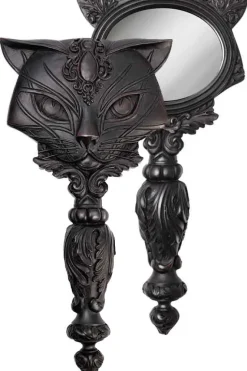 Alchemy Gothic Alchemy Black Sacred Cat Hand Mirror