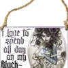 Alchemy Gothic Alchemy Black Side Steel Hanging Plaque