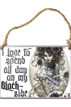 Alchemy Gothic Alchemy Black Side Steel Hanging Plaque