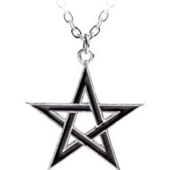 Alchemy Gothic Alchemy Black Star Pentagram Pendant