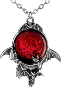 Alchemy Gothic Alchemy Blood Moon Bat Pendant P447