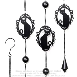 Alchemy Gothic Alchemy Cat Silhouette Wind Chime