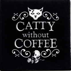 Alchemy Gothic Alchemy Catty Without Coffee Coaster