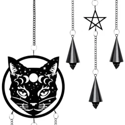 Alchemy Gothic Alchemy Celestial Cat Wind Chime