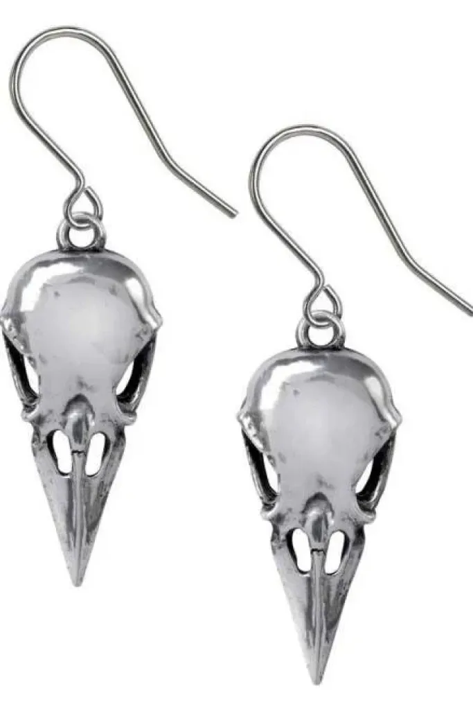 Alchemy Gothic Alchemy Coeur Crane Earrings