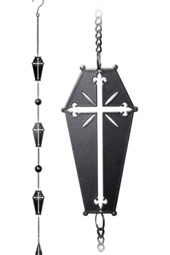 Alchemy Gothic Alchemy Coffin Cross Wind Chime