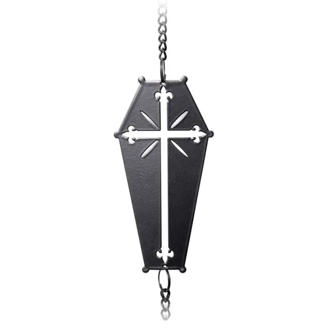 Alchemy Gothic Alchemy Coffin Cross Wind Chime