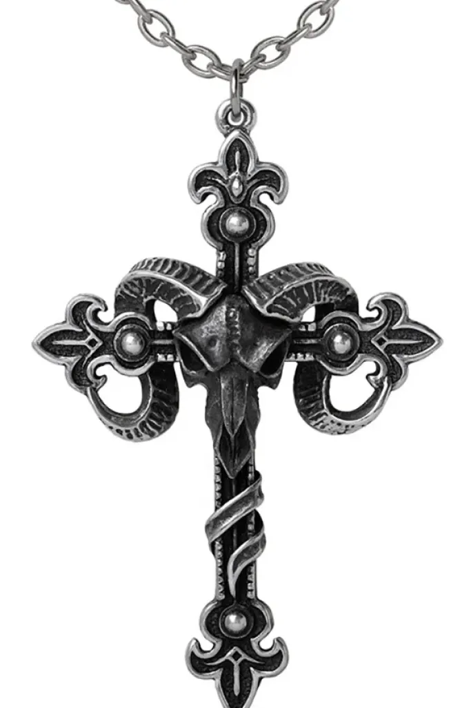 Alchemy Gothic Alchemy Cross of Baphomet Pendant