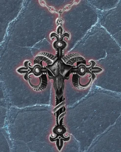 Alchemy Gothic Alchemy Cross of Baphomet Pendant