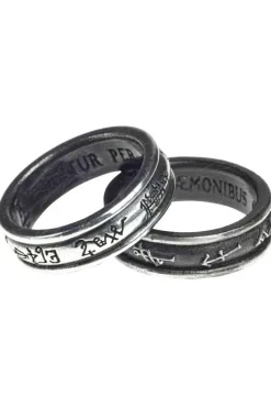 Alchemy Gothic Alchemy Demon Black and Angel White Ring R212