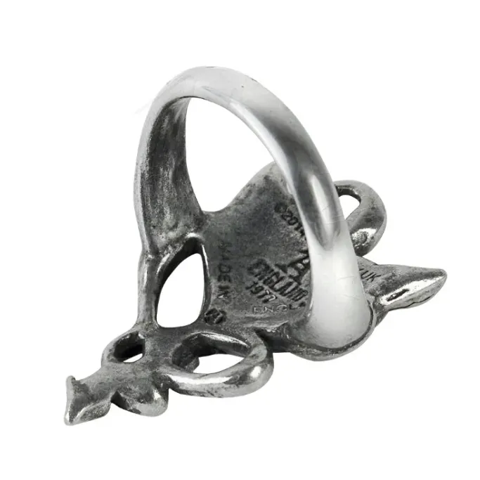 Alchemy Gothic Alchemy Devil Heart Ring UL17 ULFR6