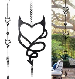 Alchemy Gothic Alchemy Devil Heart Wind Chime