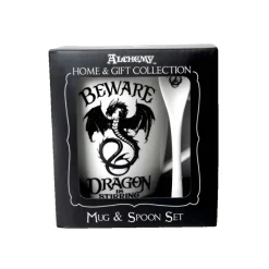 Alchemy Gothic Alchemy Dragon is Stirring Mug and Spoon Set